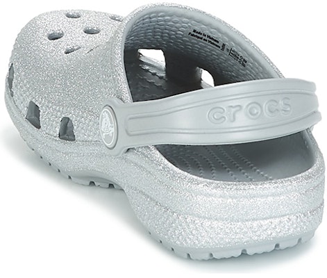 (Youth) Crocs Classic Glitter Clogs 'Silver' 205441-040 Details for (Youth) Crocs Classic Glitter Clogs 'Silver' 205441-040