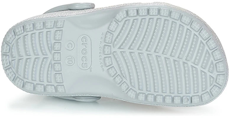 (Youth) Crocs Classic Glitter Clogs 'Silver' 205441-040 Sizing (Youth) Crocs Classic Glitter Clogs 'Silver' 205441-040