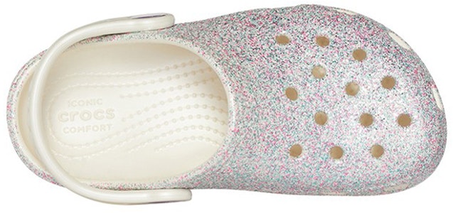 (JR) クロックス クラシック グリッター クロッグ (シルバーホワイト) 205441-159 Shop (JR) クロックス クラシック グリッター クロッグ (シルバーホワイト) 205441-159