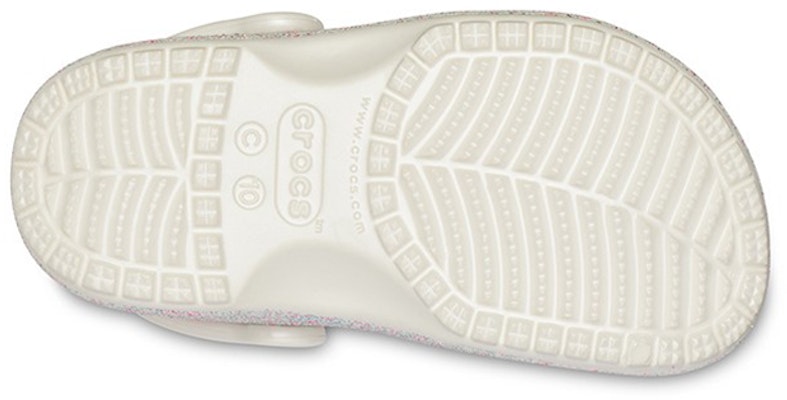 (Youth) Crocs Classic Glitter Clogs 'Silver White' 205441-159 Details for (Youth) Crocs Classic Glitter Clogs 'Silver White' 205441-159