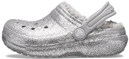 (Youth) Crocs Classic Glitter Lined Clogs 'Silver Grey' 205937-00N (Youth) Crocs Classic Glitter Lined Clogs 'Silver Grey' 205937-00N