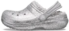 Buy (Youth) Crocs Classic Glitter Lined Clogs 'Silver Grey' 205937-00N
