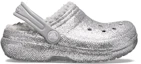 Order (Youth) Crocs Classic Glitter Lined Clogs 'Silver Grey' 205937-00N