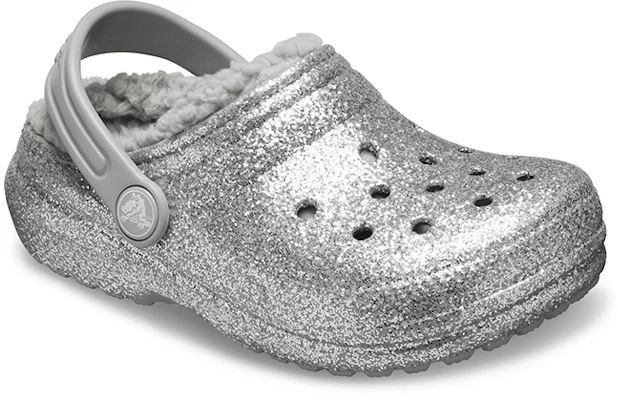 (Youth) Crocs Classic Glitter Lined Clogs 'Silver Grey' 205937-00N Lookbook (Youth) Crocs Classic Glitter Lined Clogs 'Silver Grey' 205937-00N