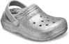Lookbook (Youth) Crocs Classic Glitter Lined Clogs 'Silver Grey' 205937-00N