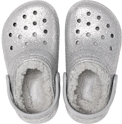 (Youth) Crocs Classic Glitter Lined Clogs 'Silver Grey' 205937-00N Purchase (Youth) Crocs Classic Glitter Lined Clogs 'Silver Grey' 205937-00N