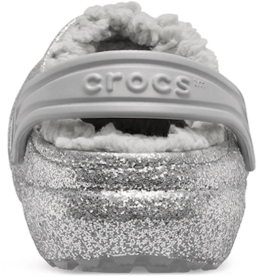 (Youth) Crocs Classic Glitter Lined Clogs 'Silver Grey' 205937-00N Details for (Youth) Crocs Classic Glitter Lined Clogs 'Silver Grey' 205937-00N