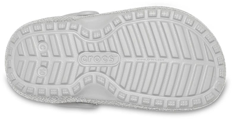 (Youth) Crocs Classic Glitter Lined Clogs 'Silver Grey' 205937-00N Sizing (Youth) Crocs Classic Glitter Lined Clogs 'Silver Grey' 205937-00N