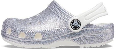 (Youth) Crocs Classic Glitter Sandals 'Silver White' 206993-94S (Youth) Crocs Classic Glitter Sandals 'Silver White' 206993-94S