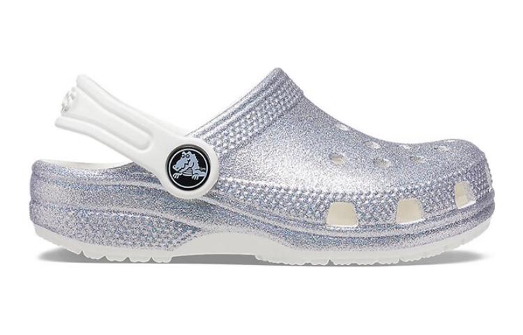 Order (JR) Sandal Crocs Classic Glitter 'Perak Putih' 206993-94S
