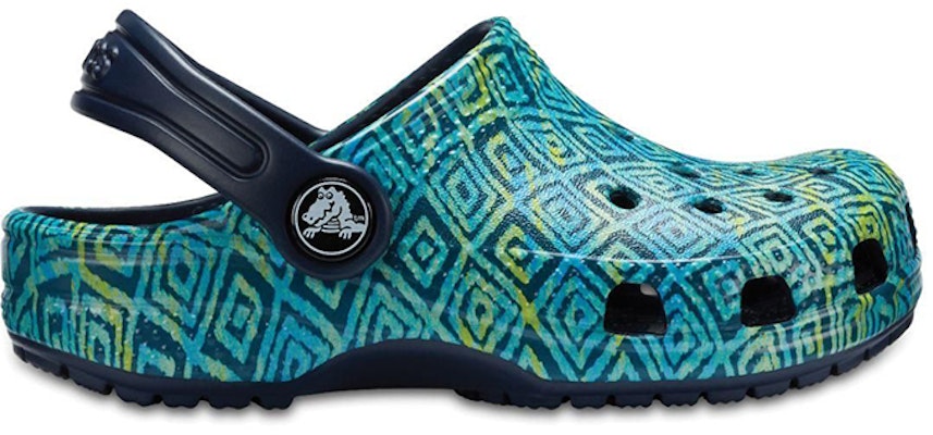 (JR) Crocs Classic Graphic Clogs 'Biru Hijau' 204816-410 Order (JR) Crocs Classic Graphic Clogs 'Biru Hijau' 204816-410