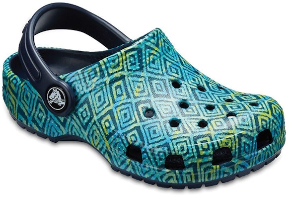 (JR) Crocs Classic Graphic Clogs 'Biru Hijau' 204816-410 Shop (JR) Crocs Classic Graphic Clogs 'Biru Hijau' 204816-410