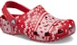 (JR) Crocs Kasut Sweater Percutian Klasik 'Merah Putih' 209221-90H