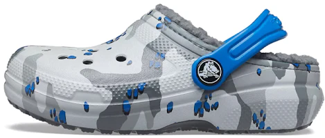 (Youth) Crocs Classic Lined Camo Clogs 'Grey White Blue' 207323-0EF (Youth) Crocs Classic Lined Camo Clogs 'Grey White Blue' 207323-0EF