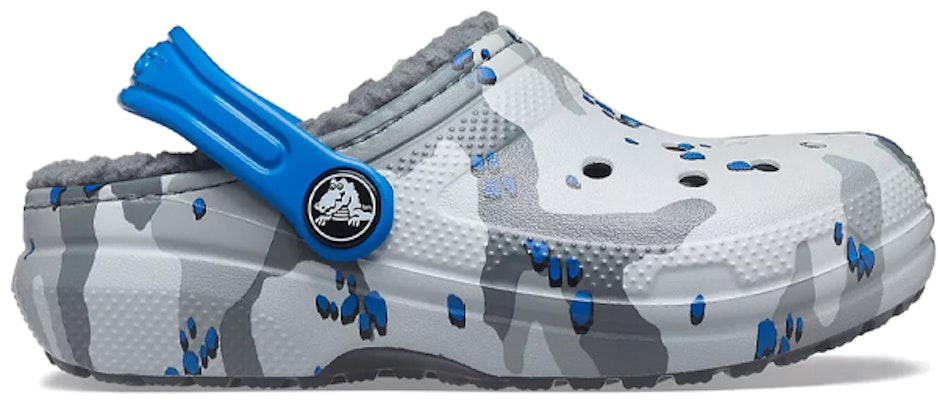 (Youth) Crocs Classic Lined Camo Clogs 'Grey White Blue' 207323-0EF Order (Youth) Crocs Classic Lined Camo Clogs 'Grey White Blue' 207323-0EF