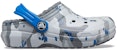 (Youth) Crocs Classic Lined Camo Clogs 'Grey White Blue' 207323-0EF