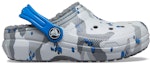 Order (Youth) Crocs Classic Lined Camo Clogs 'Grey White Blue' 207323-0EF
