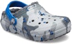 Lookbook (Youth) Crocs Classic Lined Camo Clogs 'Grey White Blue' 207323-0EF