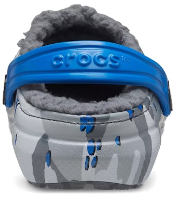 (Youth) Crocs Classic Lined Camo Clogs 'Grey White Blue' 207323-0EF Details for (Youth) Crocs Classic Lined Camo Clogs 'Grey White Blue' 207323-0EF