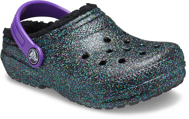 (Youth) Crocs Classic Lined Clogs 'Black Purple Sparkles' 205937-9BD Lookbook (Youth) Crocs Classic Lined Clogs 'Black Purple Sparkles' 205937-9BD