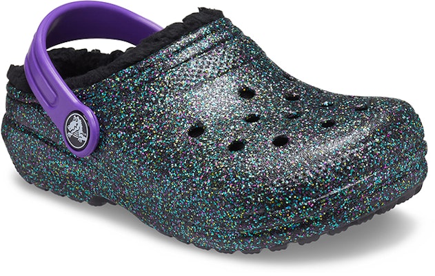 (Youth) Crocs Classic Lined Clogs 'Black Purple Sparkles' 205937-9BD Lookbook (Youth) Crocs Classic Lined Clogs 'Black Purple Sparkles' 205937-9BD