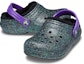 Shop (JR) Crocs Classic Lined Clogs 'Hitam Ungu Berkilau' 205937-9BD