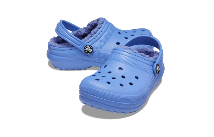 Shop (Youth) Crocs Classic Lined Clogs 'Blue' 203506-434