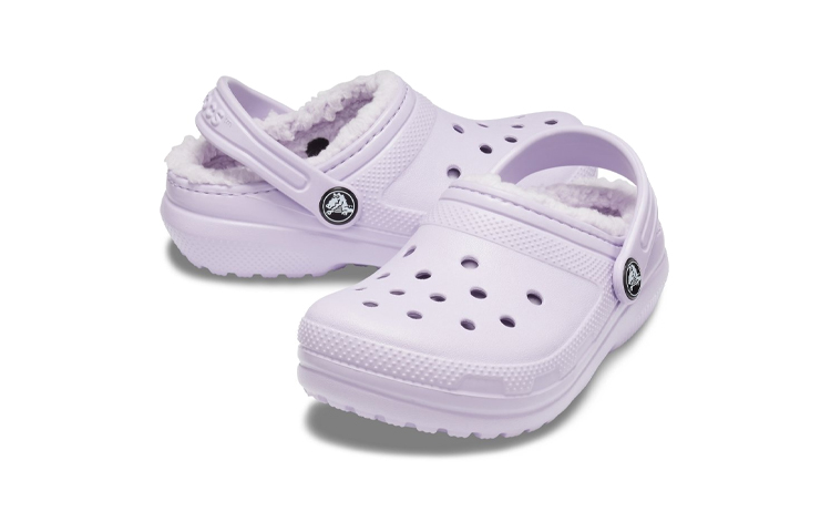 Shop (Youth) Crocs Classic Lined Clogs 'Lilac' 203506-50P