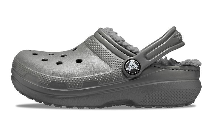 (Youth) Crocs Classic Lined Clogs 'Slate Grey Smoke' 203506-0EX