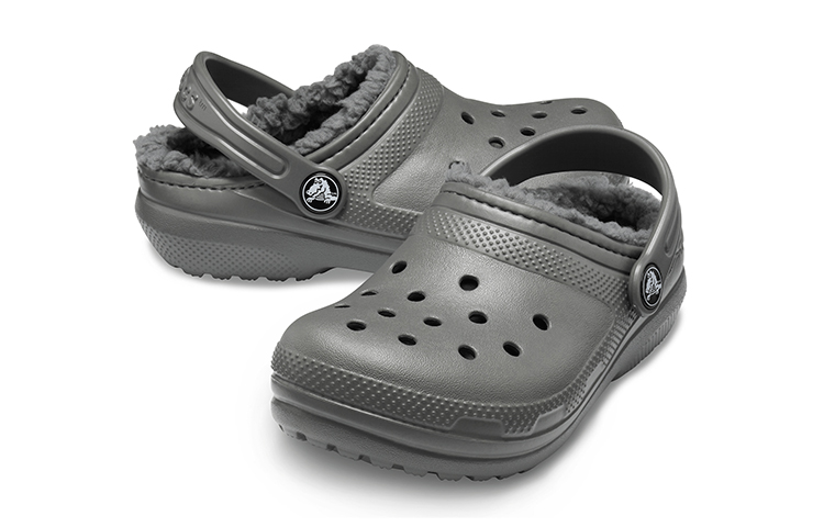 Shop (Youth) Crocs Classic Lined Clogs 'Slate Grey Smoke' 203506-0EX