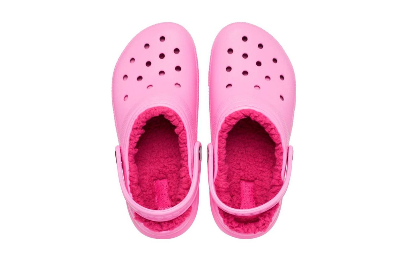 Shop (JR) Crocs Classic Lined Clogs 'Taffy Pink' Warna Merah Muda 207010-6SW
