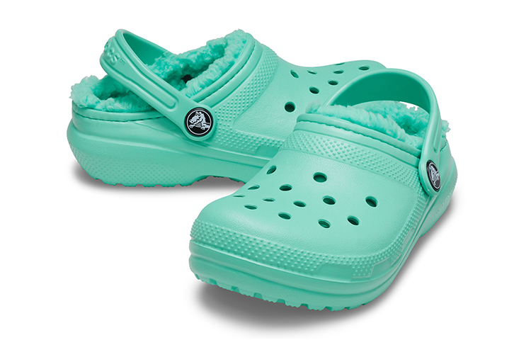 Shop (Youth) Crocs Classic Lined Clogs 'Turquoise' 203506-3U3