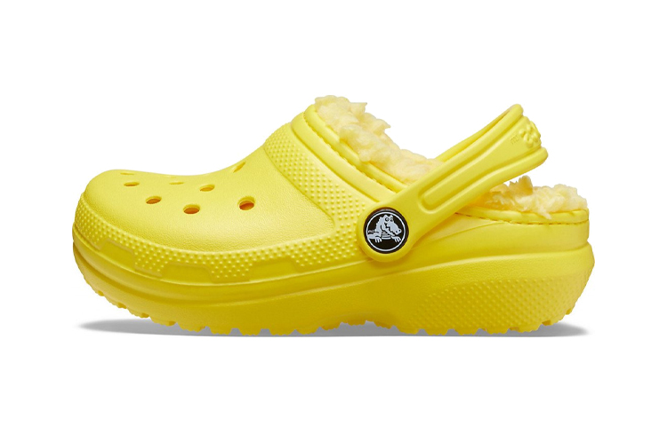 (Youth) Crocs Classic Lined Clogs 'Yellow' 203506-7C1
