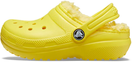 (Youth) Crocs Classic Lined Clogs 'Yellow' 203506-7C1 (Youth) Crocs Classic Lined Clogs 'Yellow' 203506-7C1