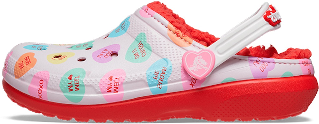 (JR) Crocs Classic Lined Elevated Sweethearts Clogs 'Merah Putih' 207738-119 Buy (JR) Crocs Classic Lined Elevated Sweethearts Clogs 'Merah Putih' 207738-119