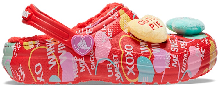 (JR) Crocs Classic Lined Elevated Sweethearts Clogs 'Merah Multi' 207814-610 Order (JR) Crocs Classic Lined Elevated Sweethearts Clogs 'Merah Multi' 207814-610