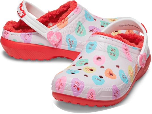 (JR) Crocs Classic Lined Elevated Sweethearts Clogs 'Merah Putih' 207738-119 Shop (JR) Crocs Classic Lined Elevated Sweethearts Clogs 'Merah Putih' 207738-119
