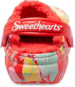 (JR) Crocs Classic Lined Elevated Sweethearts Clogs 'Merah Multi' 207814-610 Details for (JR) Crocs Classic Lined Elevated Sweethearts Clogs 'Merah Multi' 207814-610