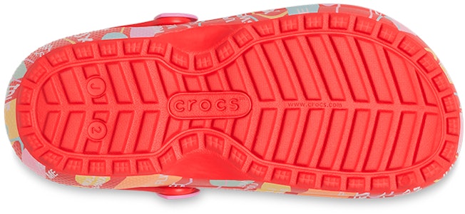 (JR) Crocs Classic Lined Elevated Sweethearts Clogs 'Merah Multi' 207814-610 Sizing (JR) Crocs Classic Lined Elevated Sweethearts Clogs 'Merah Multi' 207814-610