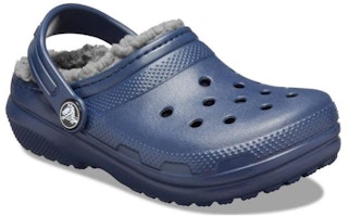 兒童 Crocs卡駱馳 Classic Lined Clog K 休閒舒適 保暖 兒童拖鞋 深藍炭灰 Lookbook 兒童 Crocs卡駱馳 Classic Lined Clog K 休閒舒適 保暖 兒童拖鞋 深藍炭灰
