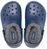 兒童 Crocs卡駱馳 Classic Lined Clog K 休閒舒適 保暖 兒童拖鞋 深藍炭灰 Purchase 兒童 Crocs卡駱馳 Classic Lined Clog K 休閒舒適 保暖 兒童拖鞋 深藍炭灰