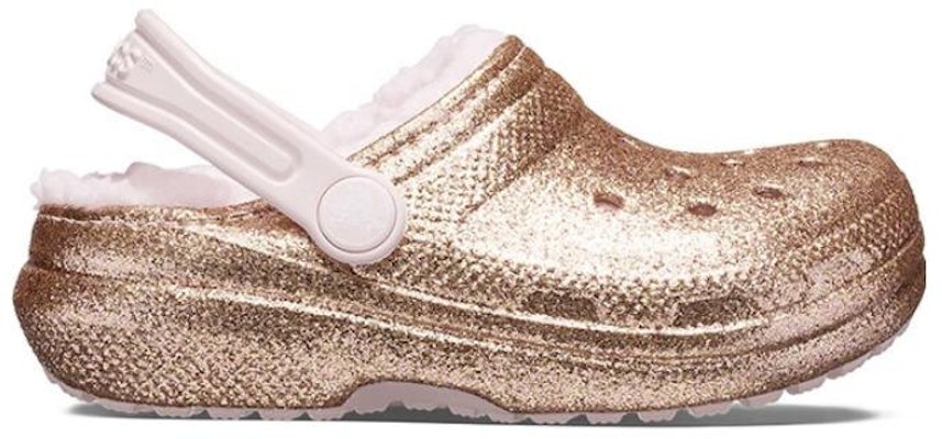 (Youth) Crocs Classic Lined Glitter Clogs 'Gold Pink' 207462-2UB Order (Youth) Crocs Classic Lined Glitter Clogs 'Gold Pink' 207462-2UB
