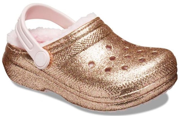 (Youth) Crocs Classic Lined Glitter Clogs 'Gold Pink' 207462-2UB Lookbook (Youth) Crocs Classic Lined Glitter Clogs 'Gold Pink' 207462-2UB