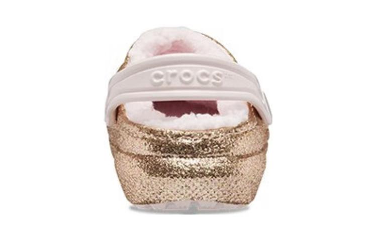 Purchase (Youth) Crocs Classic Lined Glitter Clogs 'Gold Pink' 207462-2UB