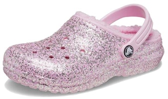 (Youth) Crocs Classic Lined Glitter Clogs 'Pink' 207462-6S0 (Youth) Crocs Classic Lined Glitter Clogs 'Pink' 207462-6S0