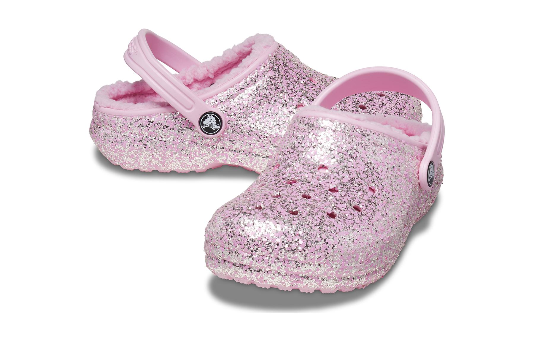 Order (JR) Crocs 经典毛绒内里亮片洞洞鞋‘粉色’ 207462-6S0