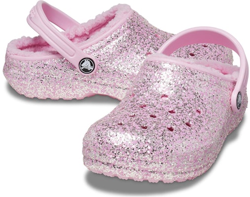 (Youth) Crocs Classic Lined Glitter Clogs 'Pink' 207462-6S0 Order (Youth) Crocs Classic Lined Glitter Clogs 'Pink' 207462-6S0