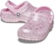 (JR) Crocs Klasik Berbulu Berkilau Clogs 'Merah Jambu' 207462-6S0