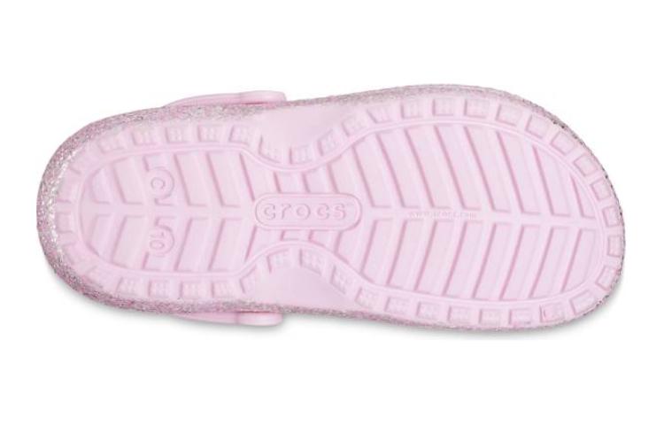 Purchase (JR) Crocs 经典毛绒内里亮片洞洞鞋‘粉色’ 207462-6S0