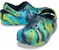 (JR) Crocs Klasik Berbulu Bercorak 'Blue Tie Dye' 207238-4HQ